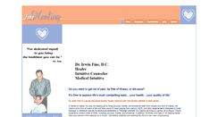 Desktop Screenshot of finehealing.com